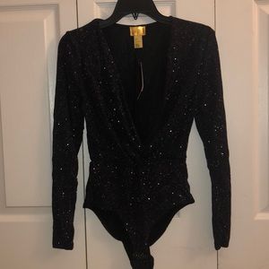 H&M Glittery Bodysuit NWT